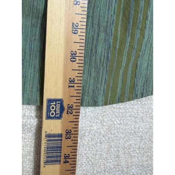 Territory Ahead Men XL Green Striped Long Sleeve Button Front Collared Shirt - Picture 5 of 6